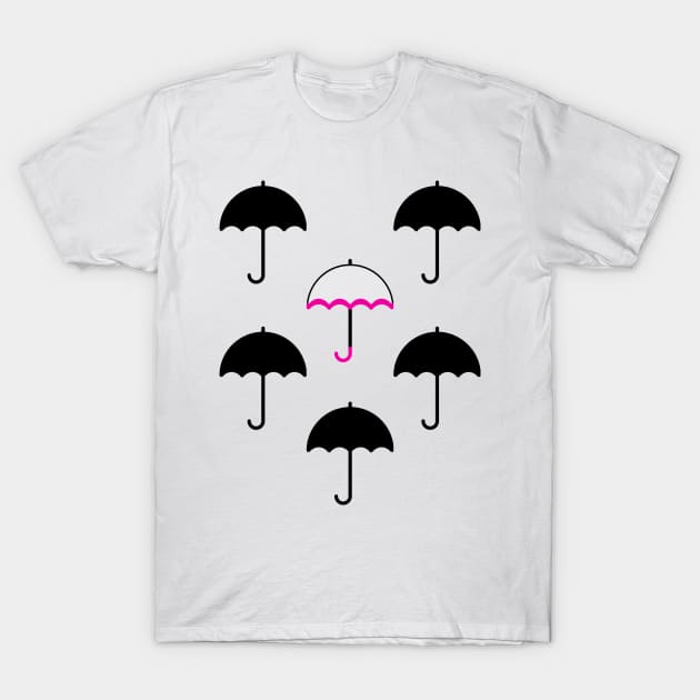 Umbrellas #2 T-Shirt by byebyesally